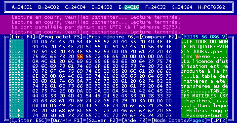 Interface du programme "I2Cdos09.exe"